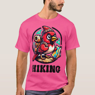 Adventurous Cartoon Roter Kardinal T-Shirt