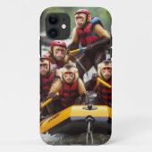 Adventurous Kapuzineraffen Whitewater Rafting Case-Mate iPhone Hülle (Rückseite)