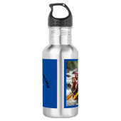 Adventurous Kapuzineraffen Whitewater Rafting Edelstahlflasche (Rückseite)