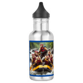 Adventurous Kapuzineraffen Whitewater Rafting Edelstahlflasche (Links)