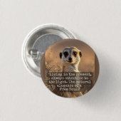 Adventurous Meerkat Living Button (Vorne & Hinten)