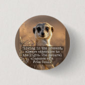 Adventurous Meerkat Living Button (Vorderseite)
