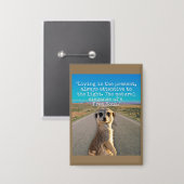 Adventurous Meerkat Living Button (Vorderseite/Rückseite)