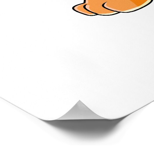 Adventurous orange Kougra Poster (Ecke)