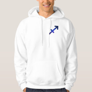 Adventurous Sagittarius Sky - Lila & blau kosmisch Hoodie