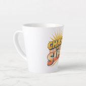 Adventurous Travel and Sunshine Slogan Milchtasse (Linke Ecke)