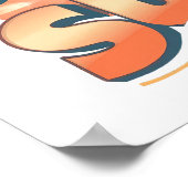 Adventurous Travel and Sunshine Slogan Poster (Ecke)