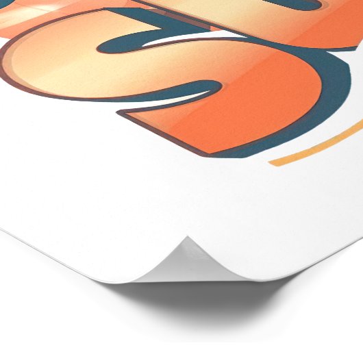 Adventurous Travel and Sunshine Slogan Poster (Ecke)