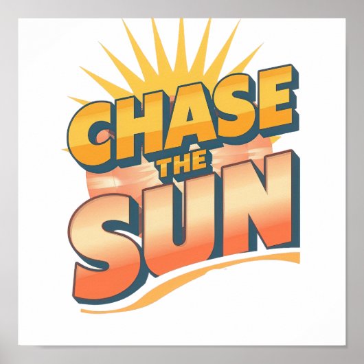 Adventurous Travel and Sunshine Slogan Poster (Vorne)