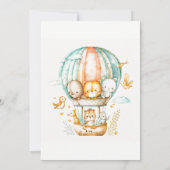 Adventurous Wilde Tiere Geburtstagsparty Einladung (Rückseite)