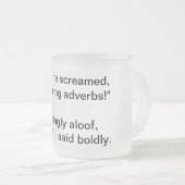 Adverb-Argument Mattglastasse (VorderseiteRechts)