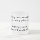 Adverb-Argument Mattglastasse (Mittel)