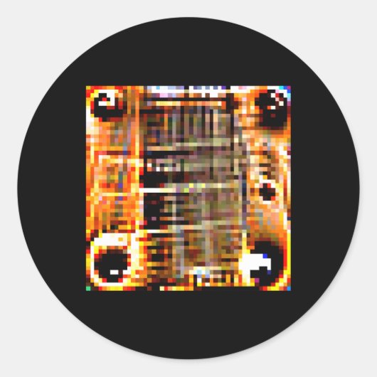 Adversarial Anti-Facial Recognition Camouflage Inv Runder Aufkleber (Vorderseite)