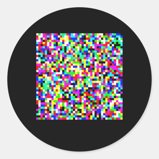 Adversarial Anti-Facial Recognition Camouflage Inv Runder Aufkleber (Vorderseite)