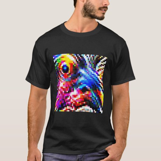 Adversarial Anti-Facial Recognition Camouflage Inv T-Shirt (Vorderseite)