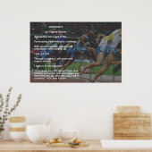 Adversity Poster mit Zitat von Dr. Ben Carson (Küche)