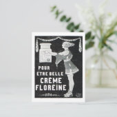 Advertisement, Creme Floreine Postkarte (Stehend Vorderseite)