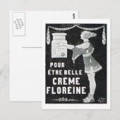Advertisement, Creme Floreine Postkarte (Vorne/Hinten)