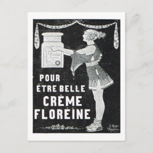 Advertisement, Creme Floreine Postkarte