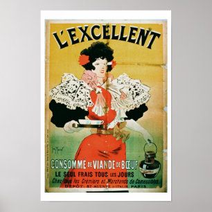 Advertisement for 'L'Excellent Beef Consomme' (col Poster