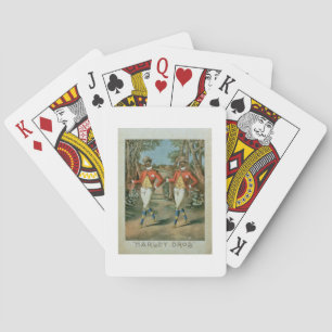 Advertisement for the 'Harley Brothers' (colour li Spielkarten