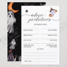 Advice and Predicdictions Halloween Baby Shower Ga