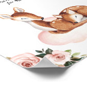 Advice Baby Shower Oh Deer Poster (Ecke)
