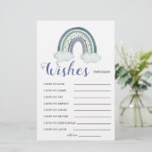 Advice Blue Baby Boy Shower Game (Stehend Vorderseite)