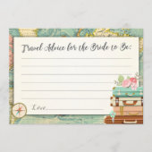 Advice Card Bride Brautparty Game Miss zu Mrs. Hinweiskarte (Vorderseite)