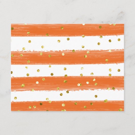 Advice Card Citrus Summer Orange Greenery Begleitkarte (Rückseite)