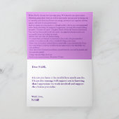 Advice for pacing ME/CFS encouragment card Karte (Innenseite)