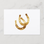 Advice for the Couple | Lucky in Love Horseshoe Hinweiskarte (Rückseite)