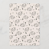 Advice for the Grad Whimsical Scribble Doodles Begleitkarte (Rückseite)