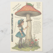 Advice from a Caterpillar Wonderland Stationery Briefpapier (Vorderseite)