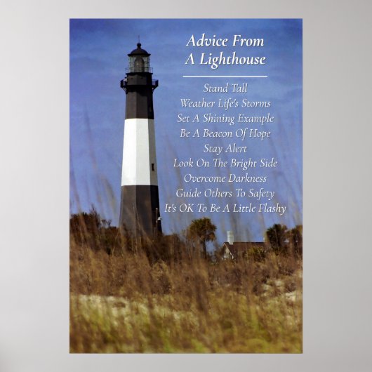Advice From A Lighthouse Poster (Vorne)
