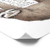 Advice from a sloth art poster (Ecke)