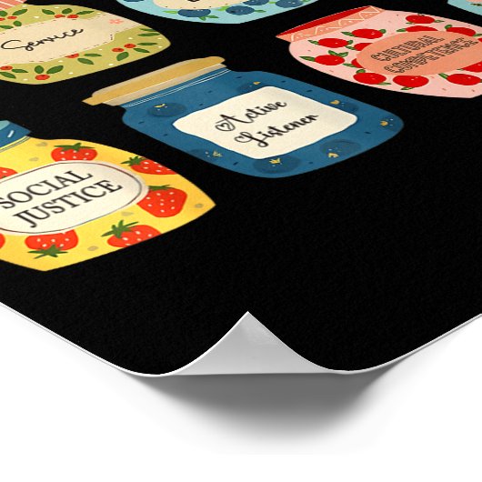 Advocacy Is My Jam Social Justice Equality Awarene Poster (Ecke)