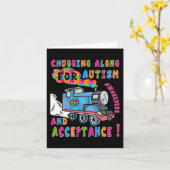 Advocate Accepttrain Puzzle Cool Autismus Aware Karte (Gelbe Blume)