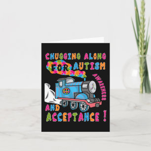 Advocate Accepttrain Puzzle Cool Autismus Aware Karte