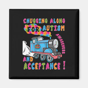 Advocate Accepttrain Puzzle Cool Autismus Aware Magnet