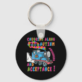 Advocate Accepttrain Puzzle Cool Autismus Aware Schlüsselanhänger (Rückseite)
