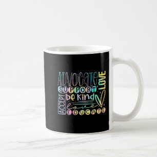 Advocate Liebe Support akzeptieren, mit freundlich Kaffeetasse