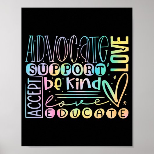 Advocate Liebe Support akzeptieren, mit freundlich Poster (Vorne)