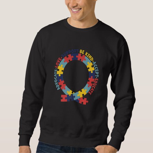 Advocate Liebe Support akzeptieren, mit freundlich Sweatshirt (Vorderseite)