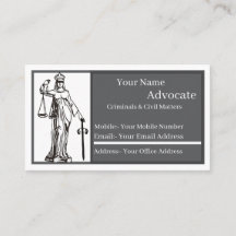 Advocate Standard, 3,5" x 2,0" Visitenkarte