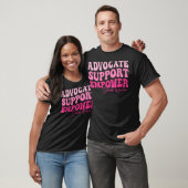 Advocate Support Empower Groovy Social Worker Grad T-Shirt (Unisex)