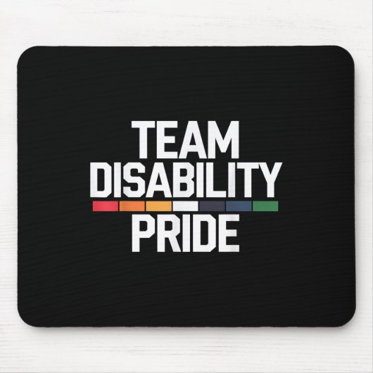 Advocation of Disability Pride Month Awareness Mousepad (Vorne)