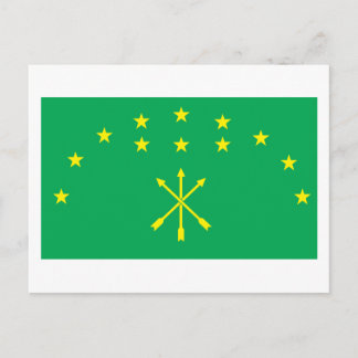 Adygea Flag Postkarte