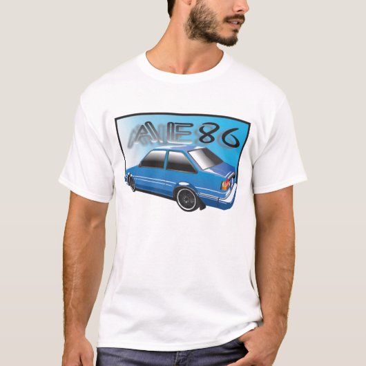 AE86 blau T-Shirt (Vorderseite)
