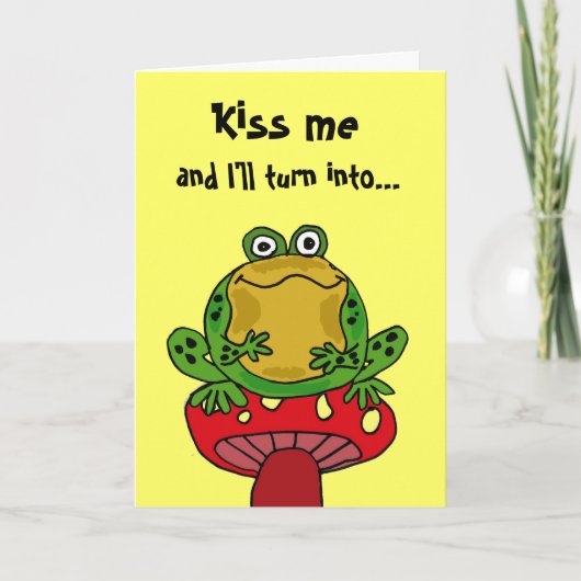 AE- Funny Frog Birthday Card Karte (Vorderseite)